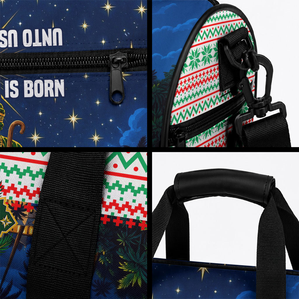 Nigeria Jesus Christmas Faith Light Duffle Bag Nigerian Flag Christmas Nativity Scene