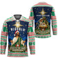 Nigeria Jesus Christmas Faith Light Hockey Jersey Nigerian Flag Christmas Nativity Scene