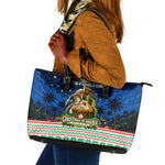 Nigeria Jesus Christmas Faith Light Leather Tote Bag Nigerian Flag Christmas Nativity Scene