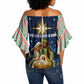 Nigeria Jesus Christmas Faith Light Off Shoulder Wrap Waist Top Nigerian Flag Christmas Nativity Scene