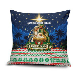 Nigeria Jesus Christmas Faith Light Pillow Cover Nigerian Flag Christmas Nativity Scene