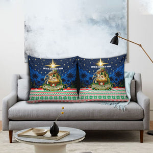 Nigeria Jesus Christmas Faith Light Pillow Cover Nigerian Flag Christmas Nativity Scene