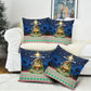 Nigeria Jesus Christmas Faith Light Pillow Cover Nigerian Flag Christmas Nativity Scene
