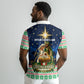 Nigeria Jesus Christmas Faith Light Polo Shirt Nigerian Flag Christmas Nativity Scene