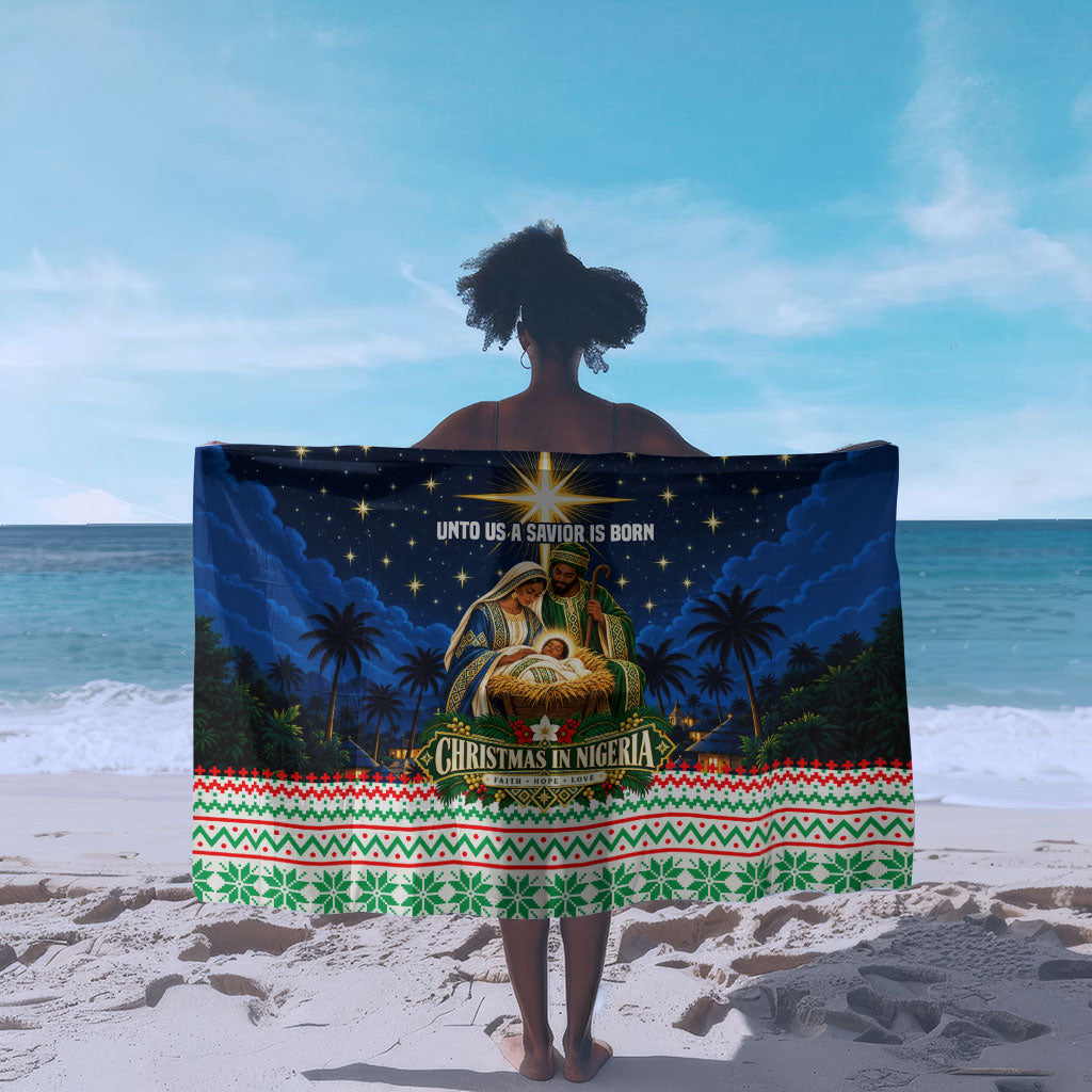 Nigeria Jesus Christmas Faith Light Sarong Nigerian Flag Christmas Nativity Scene