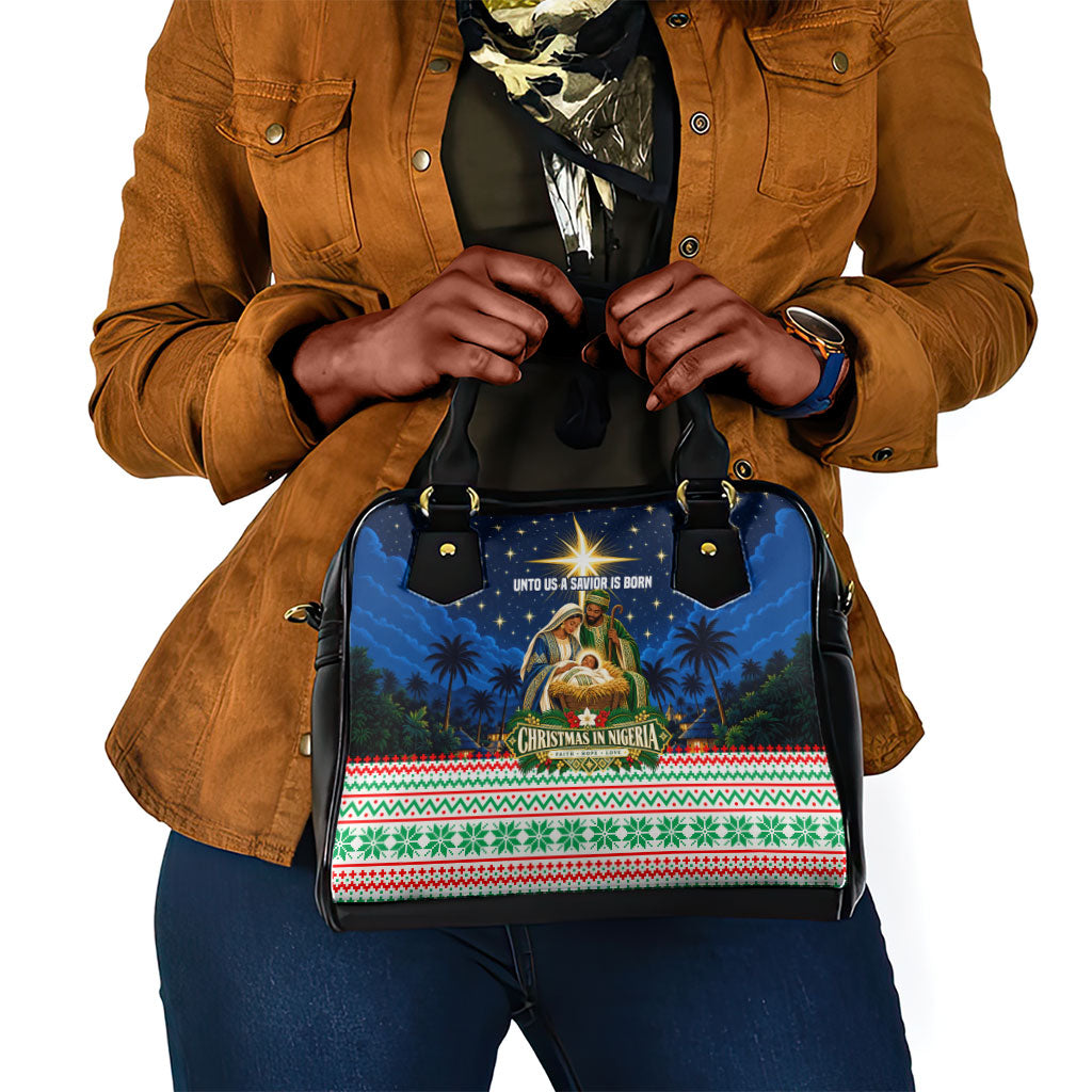 Nigeria Jesus Christmas Faith Light Shoulder Handbag Nigerian Flag Christmas Nativity Scene