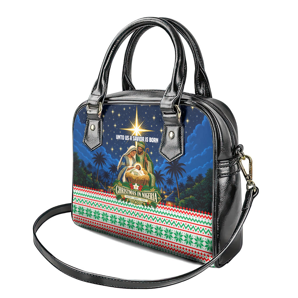 Nigeria Jesus Christmas Faith Light Shoulder Handbag Nigerian Flag Christmas Nativity Scene