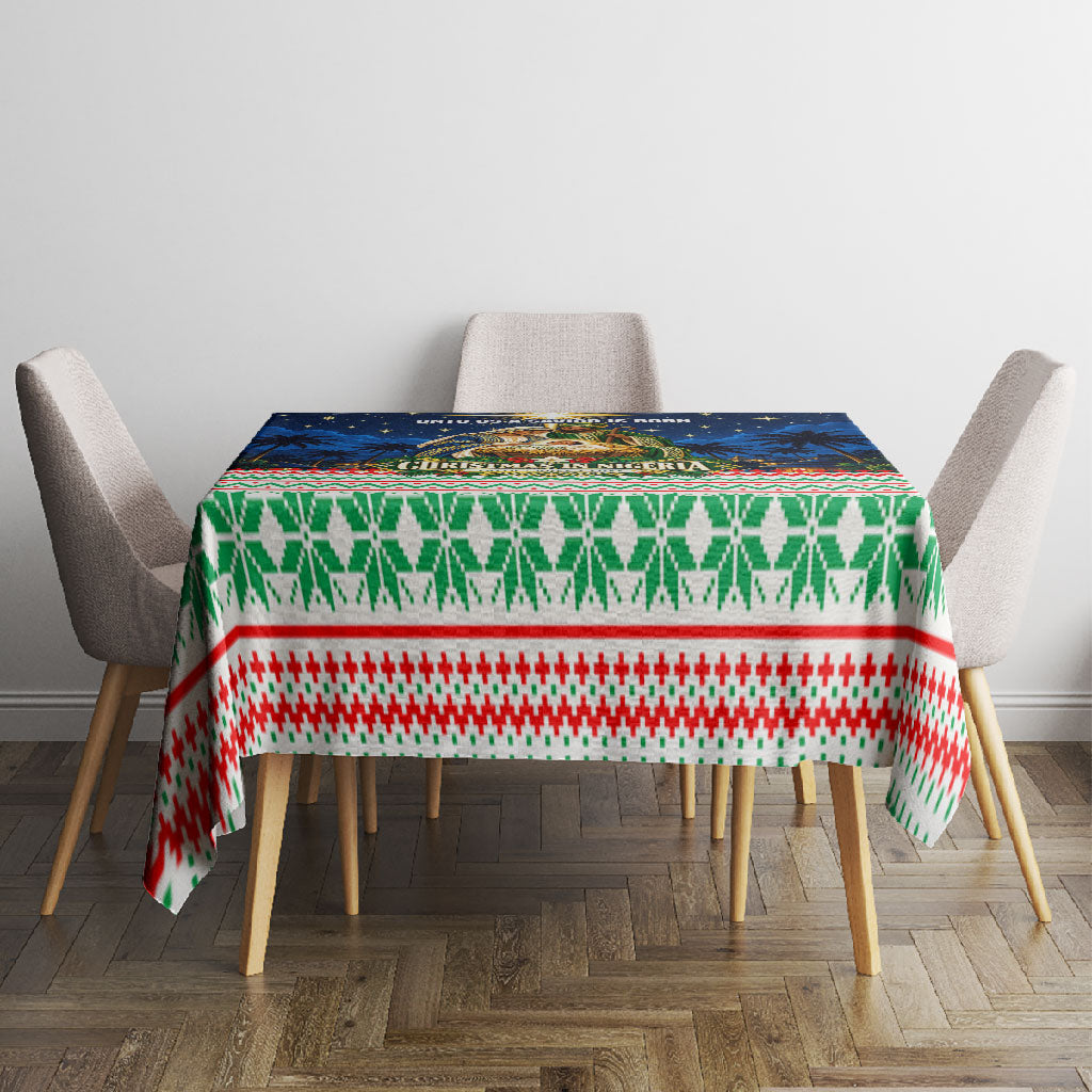 Nigeria Jesus Christmas Faith Light Tablecloth Nigerian Flag Christmas Nativity Scene