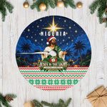 Nigeria Jesus Christmas Faith Light Tree Skirt Nigerian Flag Christmas Nativity Scene
