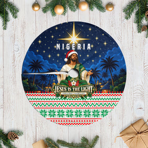Nigeria Jesus Christmas Faith Light Tree Skirt Nigerian Flag Christmas Nativity Scene