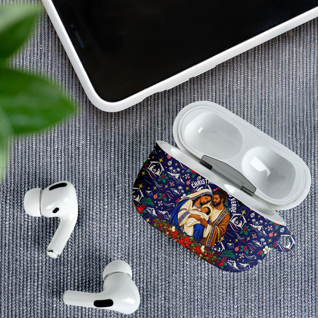 Cape Verde Jesus Christmas AirPods Case Cabo Verde Island Nativity Scene