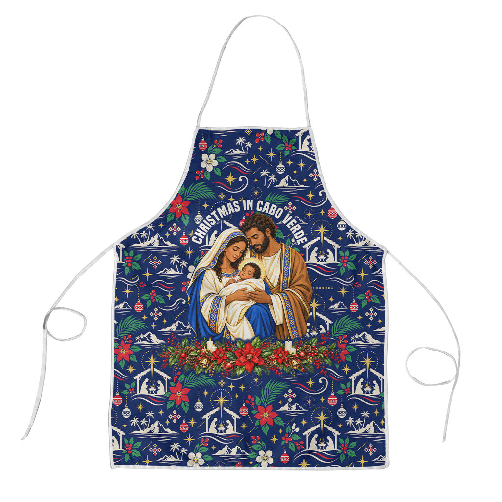 Cape Verde Jesus Christmas Apron Cabo Verde Island Nativity Scene