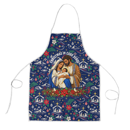 Cape Verde Jesus Christmas Apron Cabo Verde Island Nativity Scene
