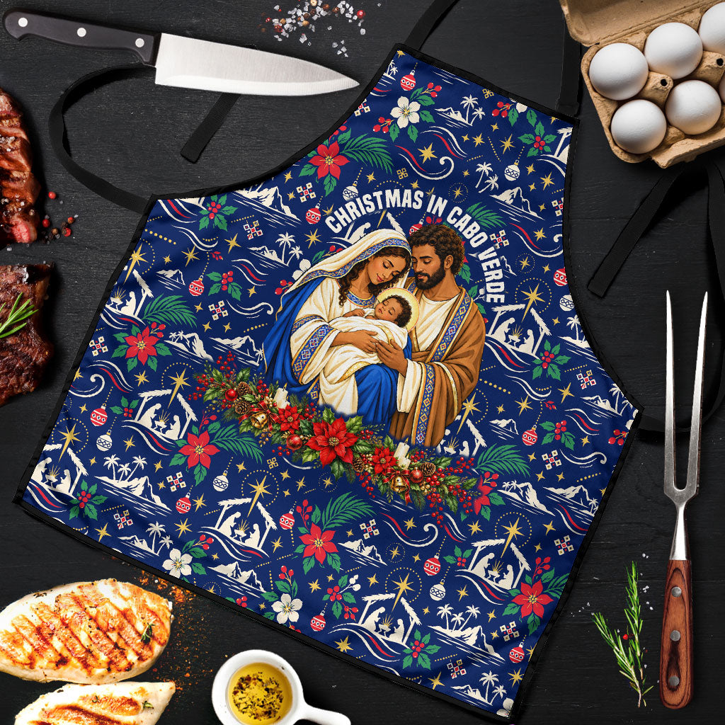 Cape Verde Jesus Christmas Apron Cabo Verde Island Nativity Scene