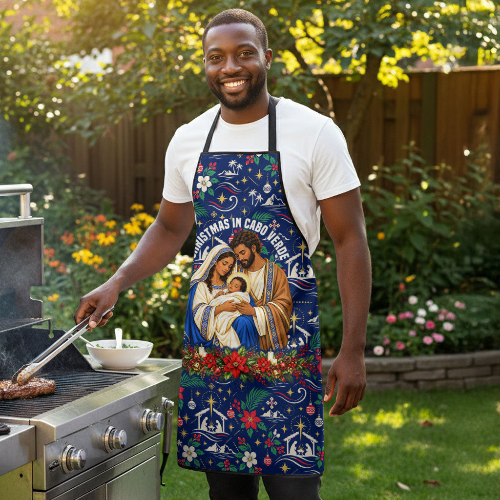 Cape Verde Jesus Christmas Apron Cabo Verde Island Nativity Scene