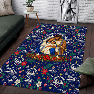 Cape Verde Jesus Christmas Area Rug Cabo Verde Island Nativity Scene