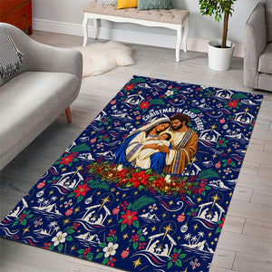 Cape Verde Jesus Christmas Area Rug Cabo Verde Island Nativity Scene