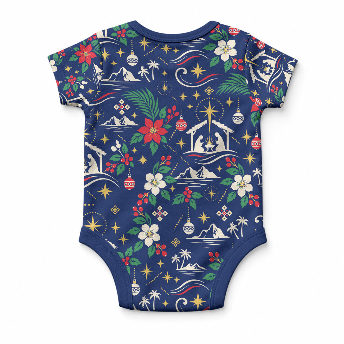 Cape Verde Jesus Christmas Baby Onesie Cabo Verde Island Nativity Scene