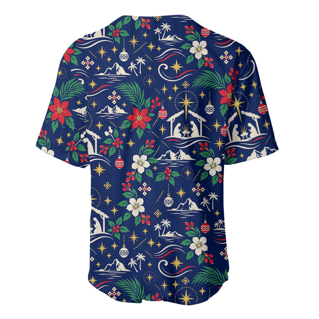 Cape Verde Jesus Christmas Baseball Jersey Cabo Verde Island Nativity Scene