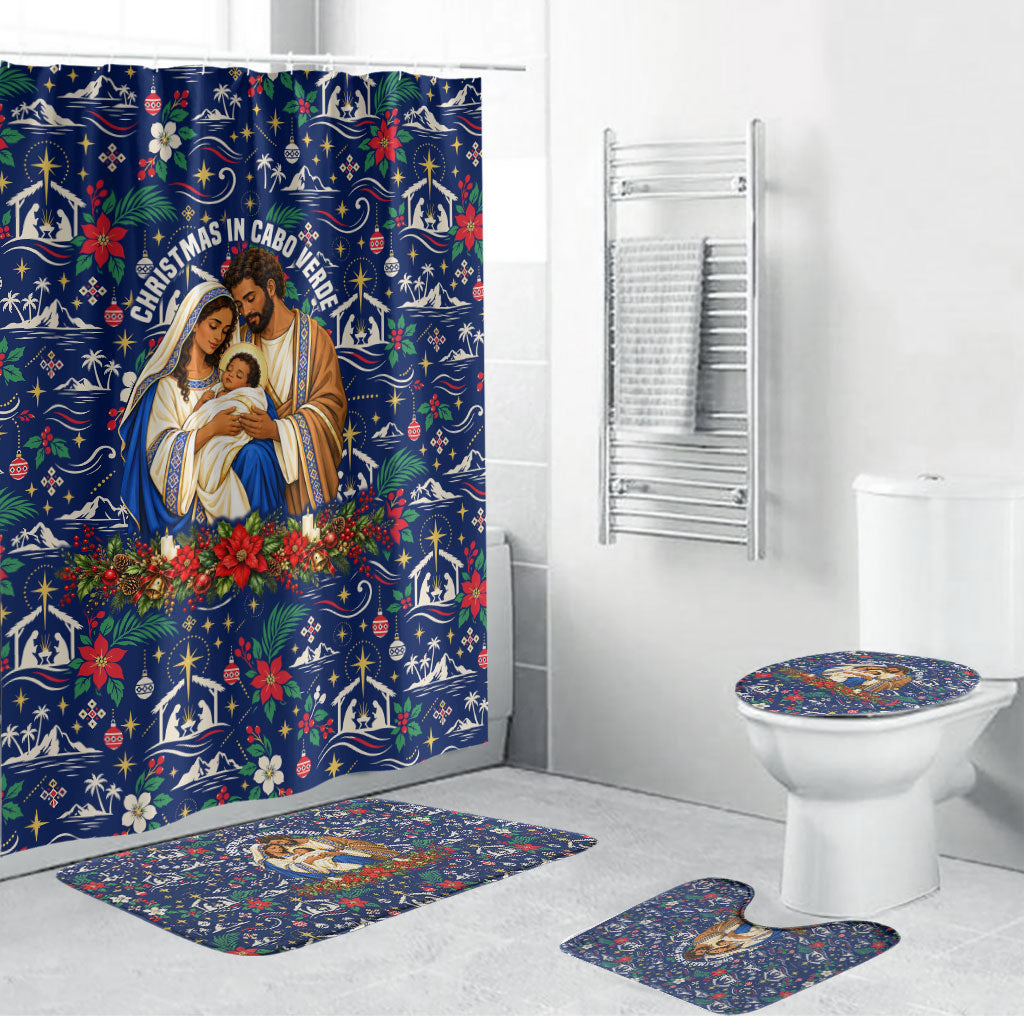 Cape Verde Jesus Christmas Bathroom Set Cabo Verde Island Nativity Scene