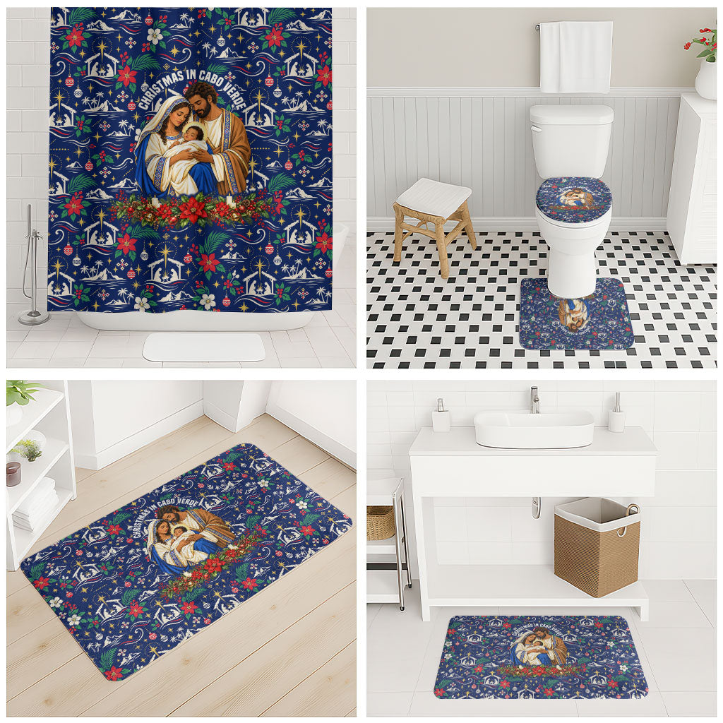 Cape Verde Jesus Christmas Bathroom Set Cabo Verde Island Nativity Scene