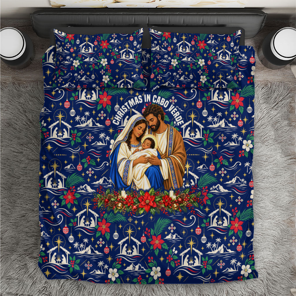 Cape Verde Jesus Christmas Bedding Set Cabo Verde Island Nativity Scene