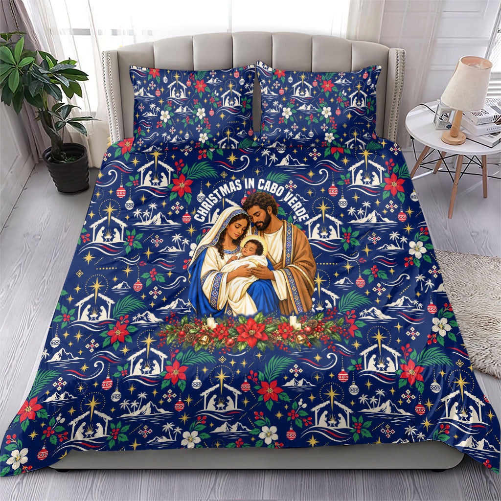 Cape Verde Jesus Christmas Bedding Set Cabo Verde Island Nativity Scene