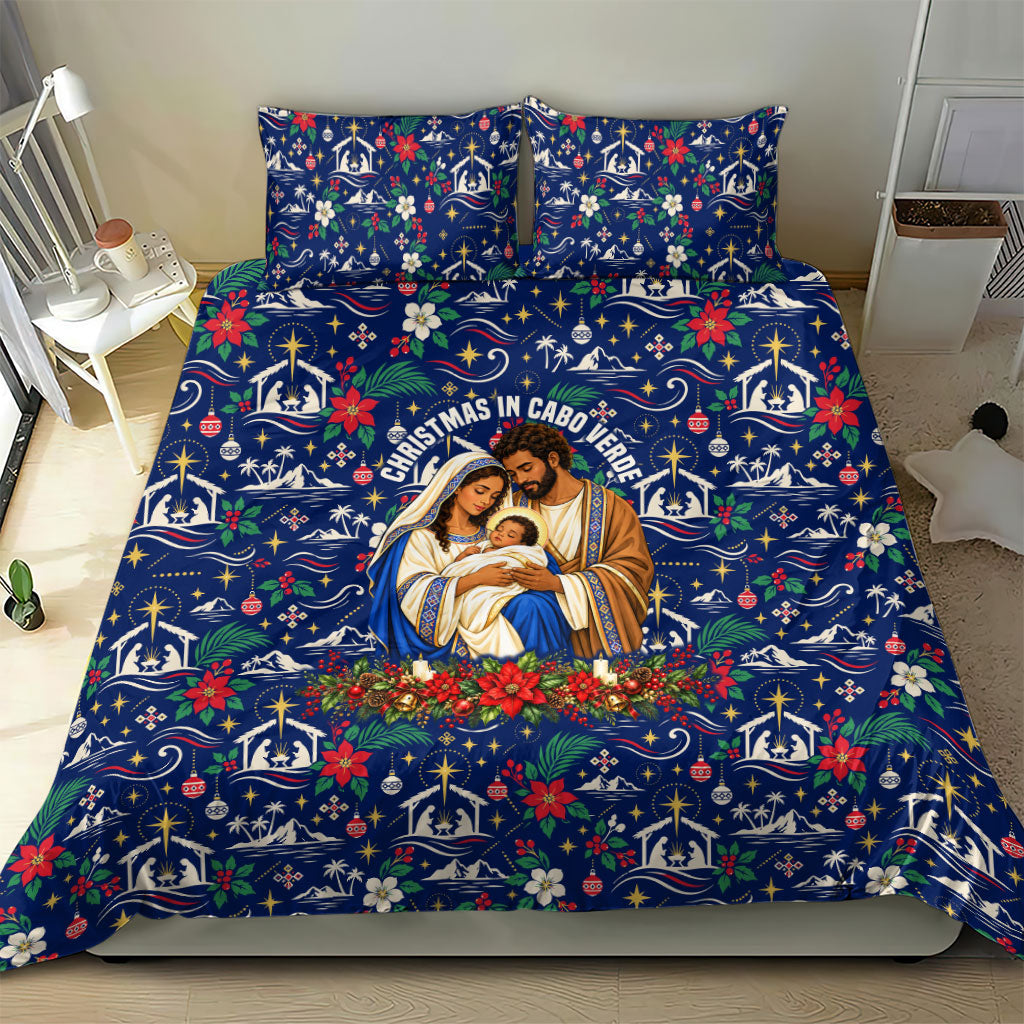 Cape Verde Jesus Christmas Bedding Set Cabo Verde Island Nativity Scene