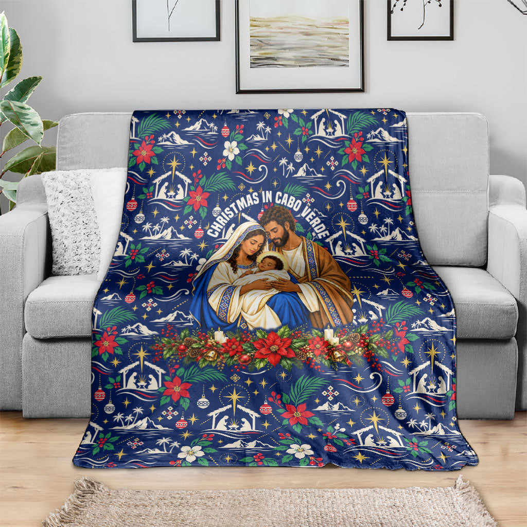 Cape Verde Jesus Christmas Blanket Cabo Verde Island Nativity Scene