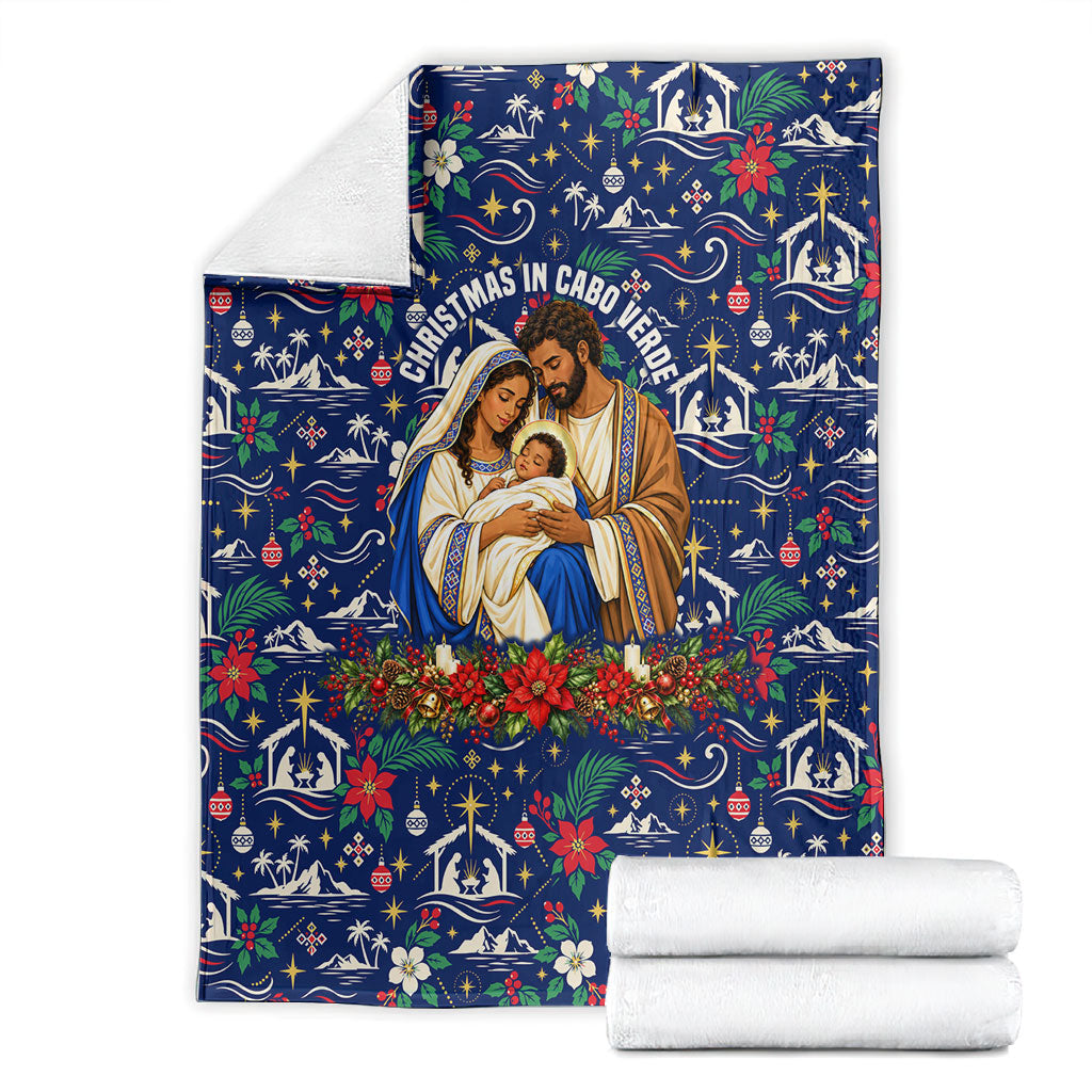 Cape Verde Jesus Christmas Blanket Cabo Verde Island Nativity Scene