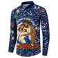 Cape Verde Jesus Christmas Button Sweatshirt Cabo Verde Island Nativity Scene