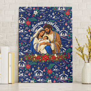 Cape Verde Jesus Christmas Canvas Wall Art Cabo Verde Island Nativity Scene