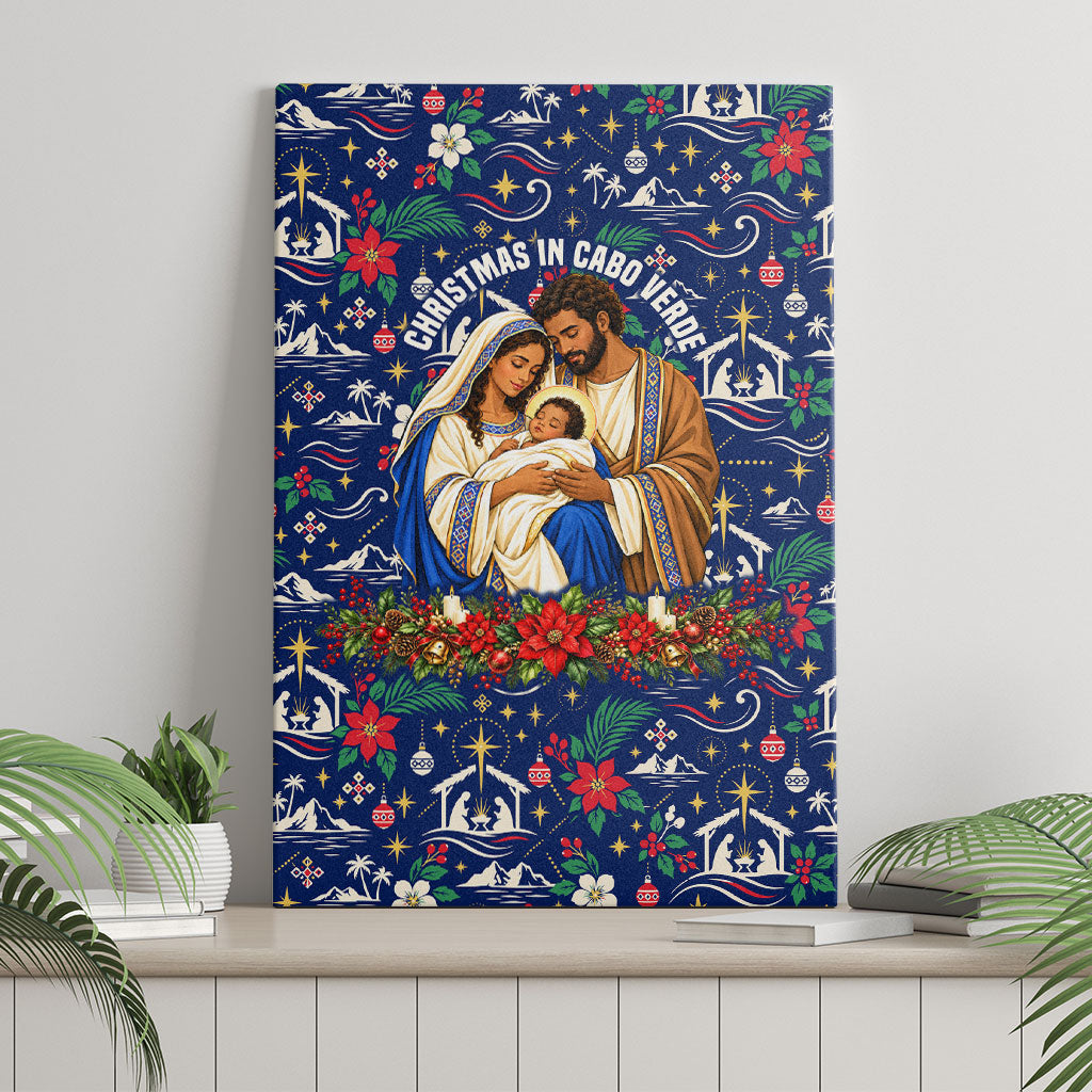 Cape Verde Jesus Christmas Canvas Wall Art Cabo Verde Island Nativity Scene