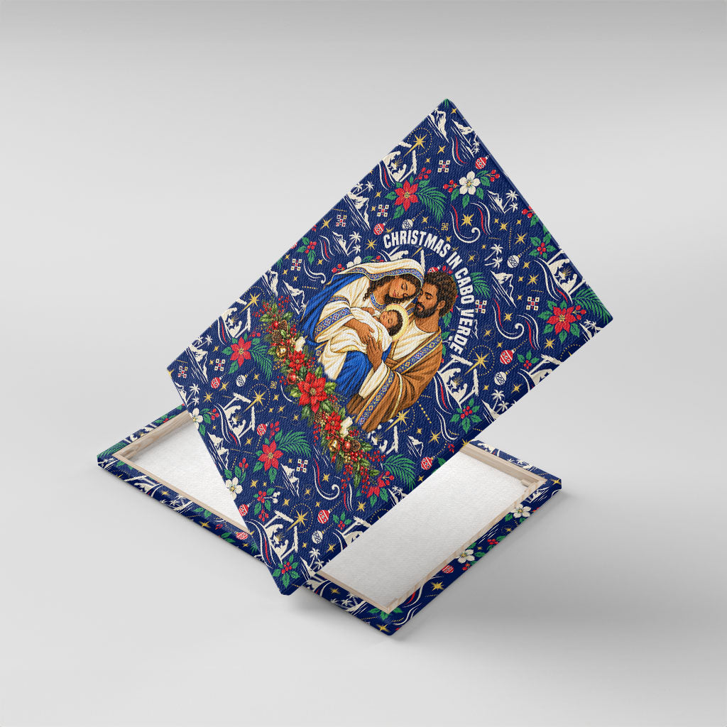 Cape Verde Jesus Christmas Canvas Wall Art Cabo Verde Island Nativity Scene
