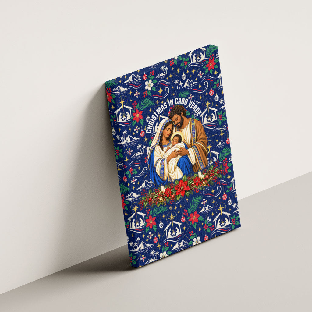 Cape Verde Jesus Christmas Canvas Wall Art Cabo Verde Island Nativity Scene