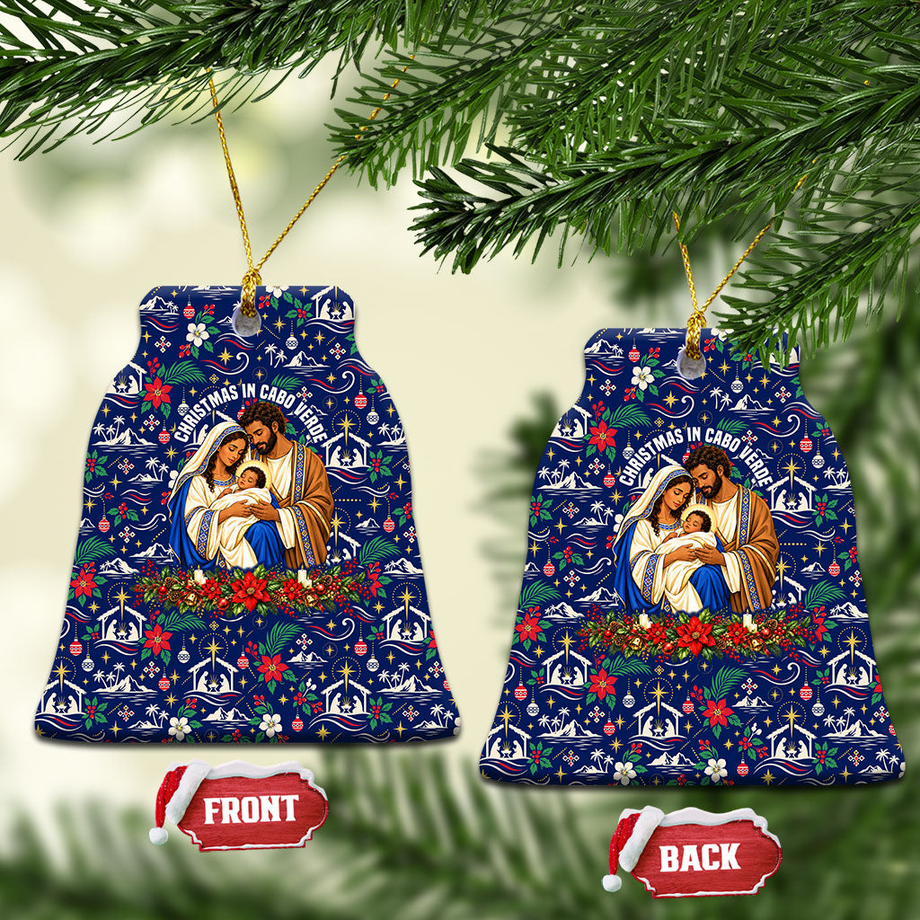 Cape Verde Jesus Christmas Ceramic Ornament Cabo Verde Island Nativity Scene