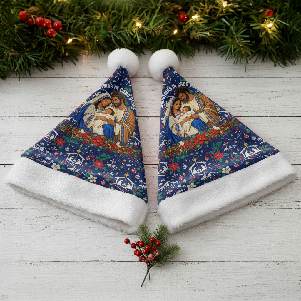 Cape Verde Jesus Christmas Santa Hat Cabo Verde Island Nativity Scene