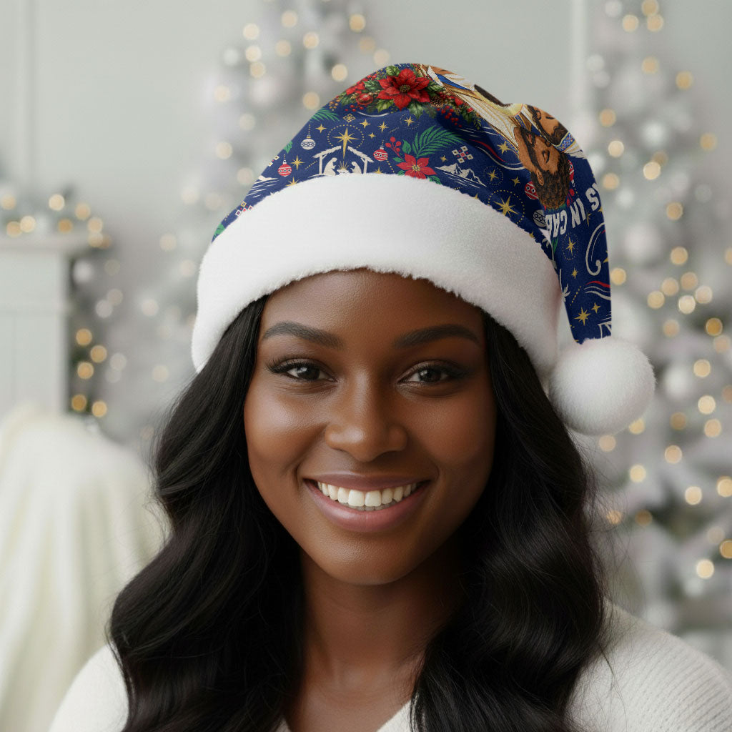 Cape Verde Jesus Christmas Santa Hat Cabo Verde Island Nativity Scene
