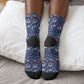 Cape Verde Jesus Christmas Crew Socks Cabo Verde Island Nativity Scene