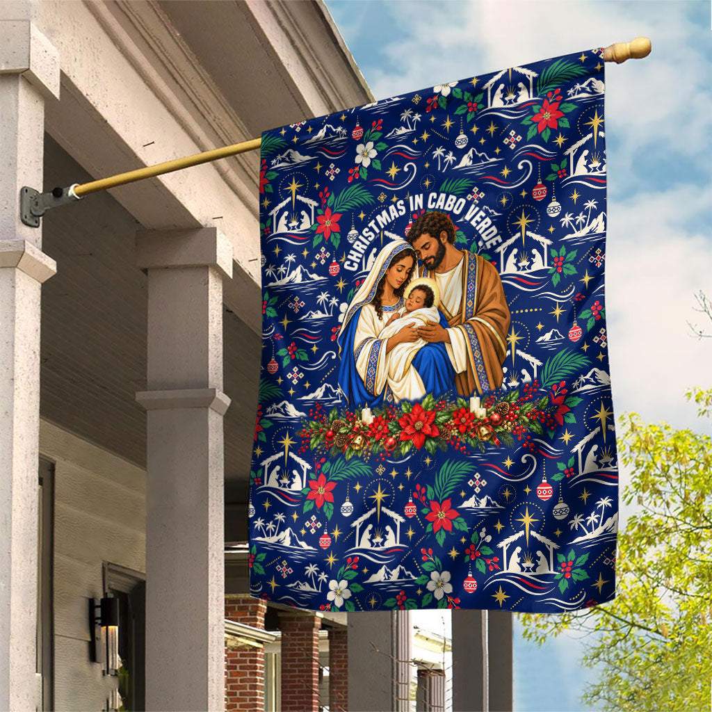 Cape Verde Jesus Christmas Garden Flag Cabo Verde Island Nativity Scene
