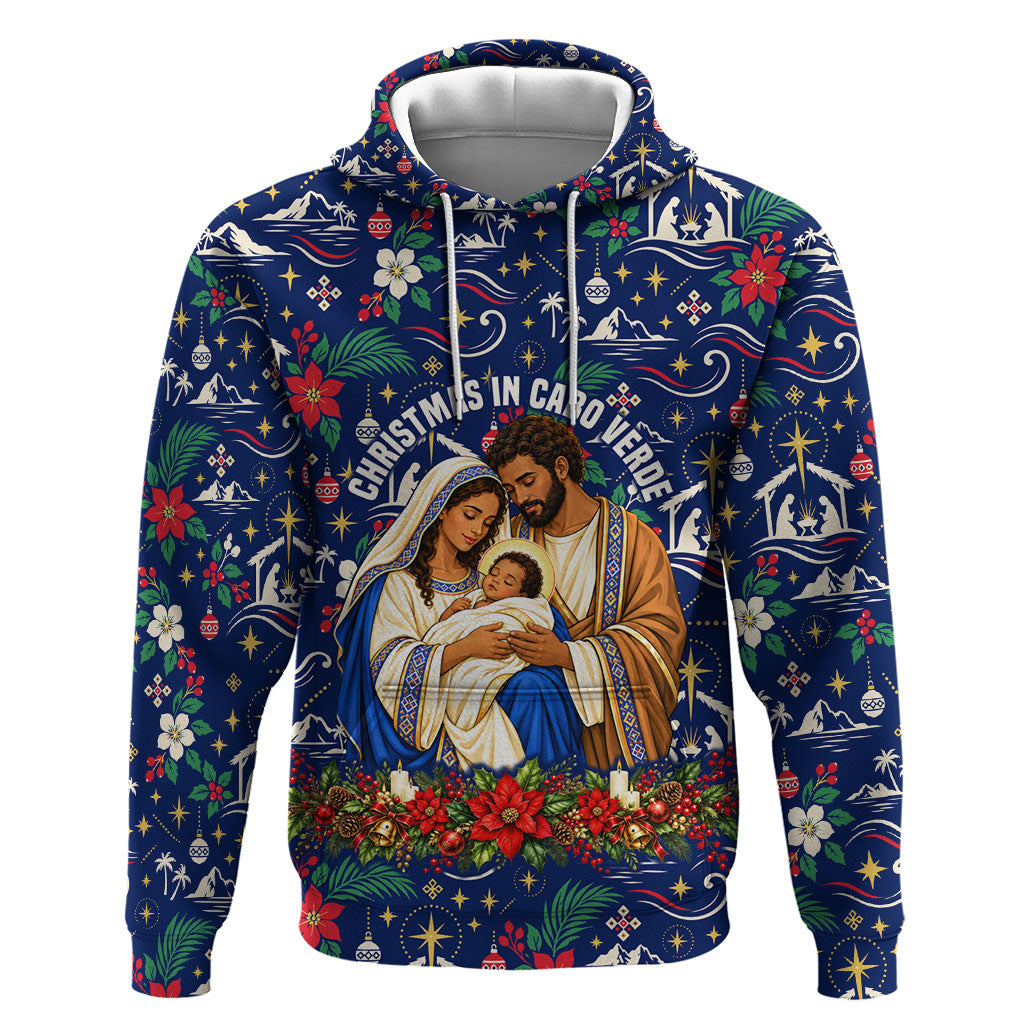 Cape Verde Jesus Christmas Hoodie Cabo Verde Island Nativity Scene