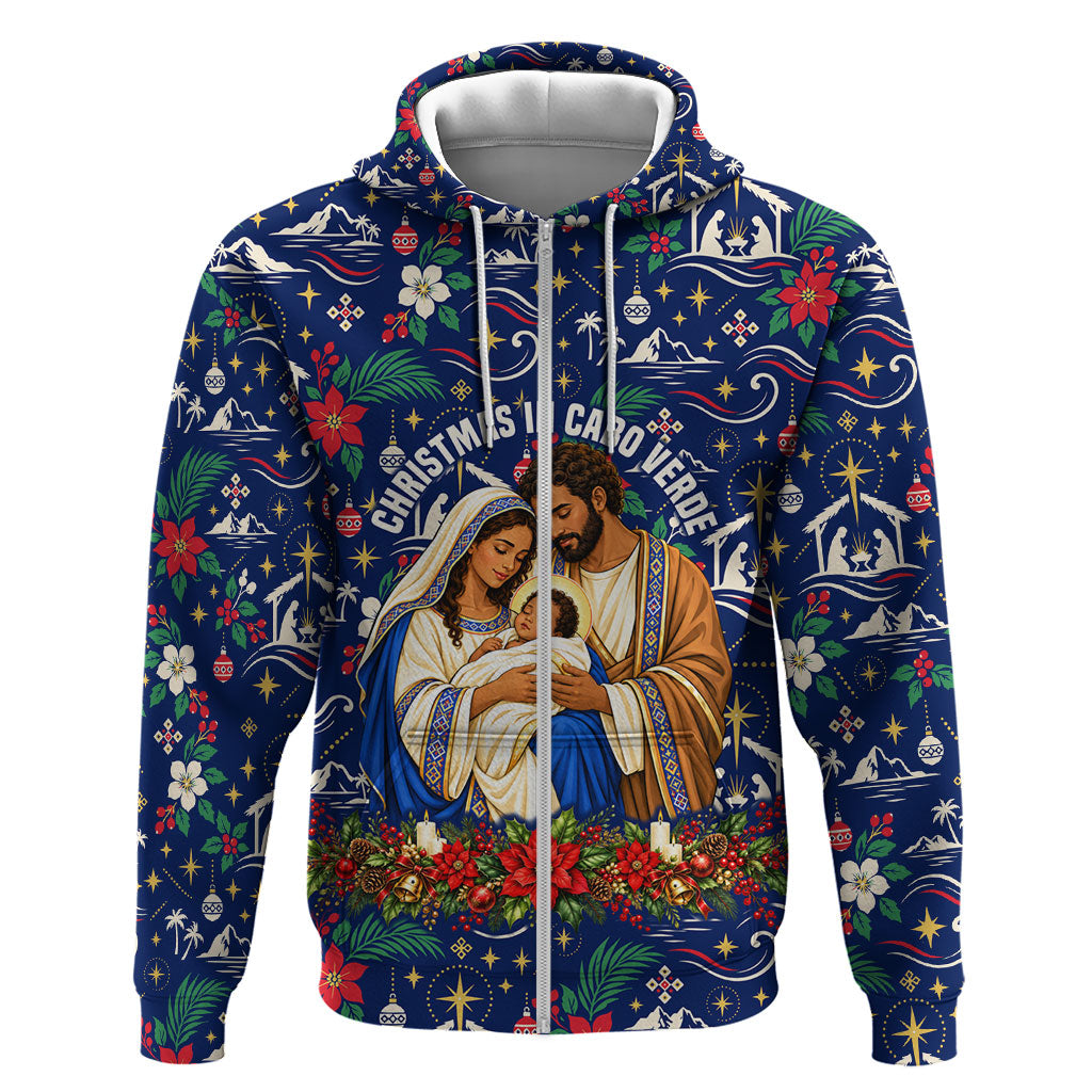 Cape Verde Jesus Christmas Hoodie Cabo Verde Island Nativity Scene