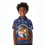Cape Verde Jesus Christmas Kid Polo Shirt Cabo Verde Island Nativity Scene