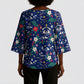 Cape Verde Jesus Christmas Kimono Sleeve Blouse Cabo Verde Island Nativity Scene