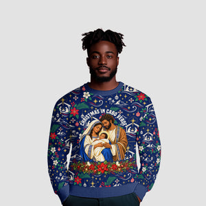 Cape Verde Jesus Christmas Ugly Christmas Sweater Cabo Verde Island Nativity Scene