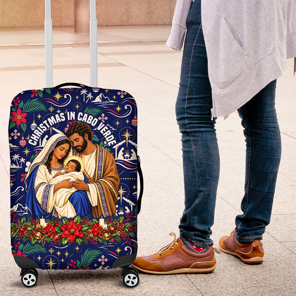 Cape Verde Jesus Christmas Luggage Cover Cabo Verde Island Nativity Scene