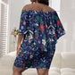 Cape Verde Jesus Christmas Off Shoulder Short Dress Cabo Verde Island Nativity Scene