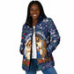 Cape Verde Jesus Christmas Padded Jacket Cabo Verde Island Nativity Scene
