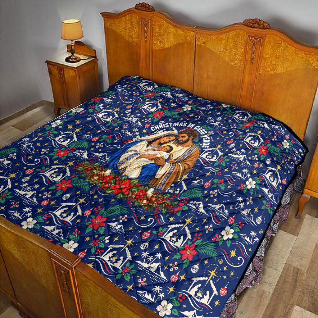 Cape Verde Jesus Christmas Quilt Cabo Verde Island Nativity Scene