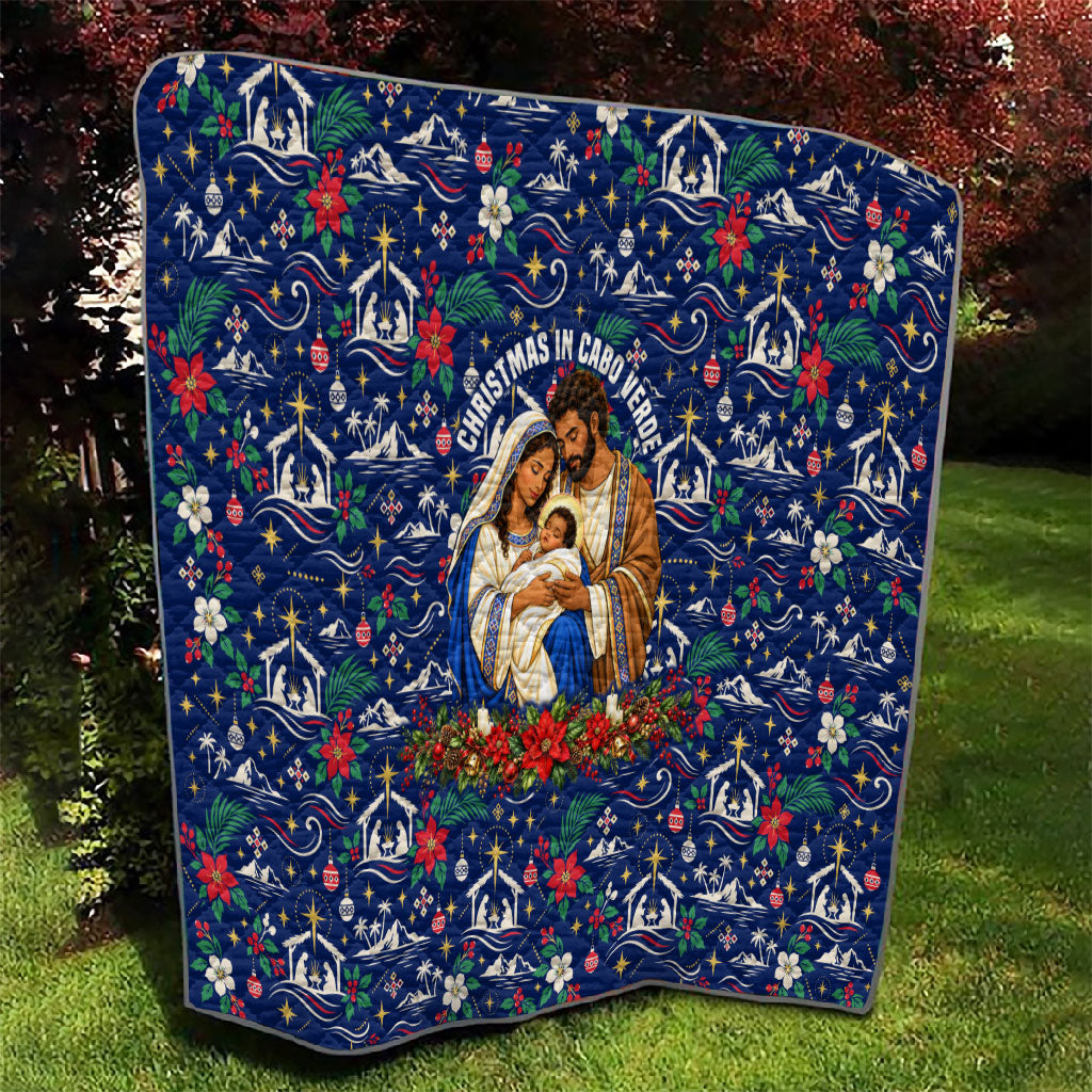 Cape Verde Jesus Christmas Quilt Cabo Verde Island Nativity Scene